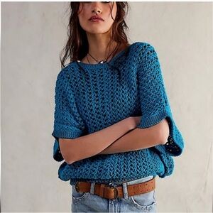 Free People SOPHIA We The Free Oversized Open Knit Top